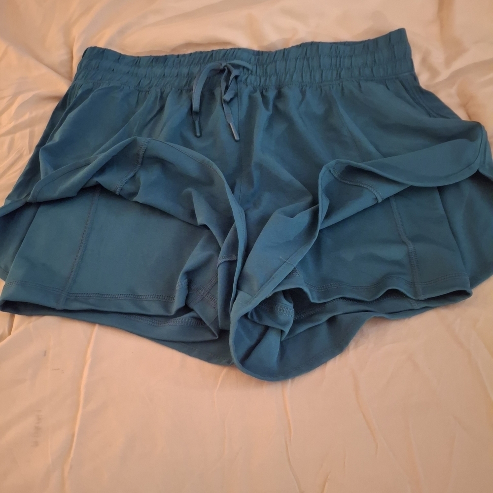 90 Degree By Reflex Women's Teal Athletic Shorts - Picture 6 of 6